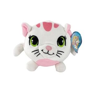 Rolly‎ Pops Series 2 White & Pink Plush Cat By Peek-A-Boo Toys Marshmallow